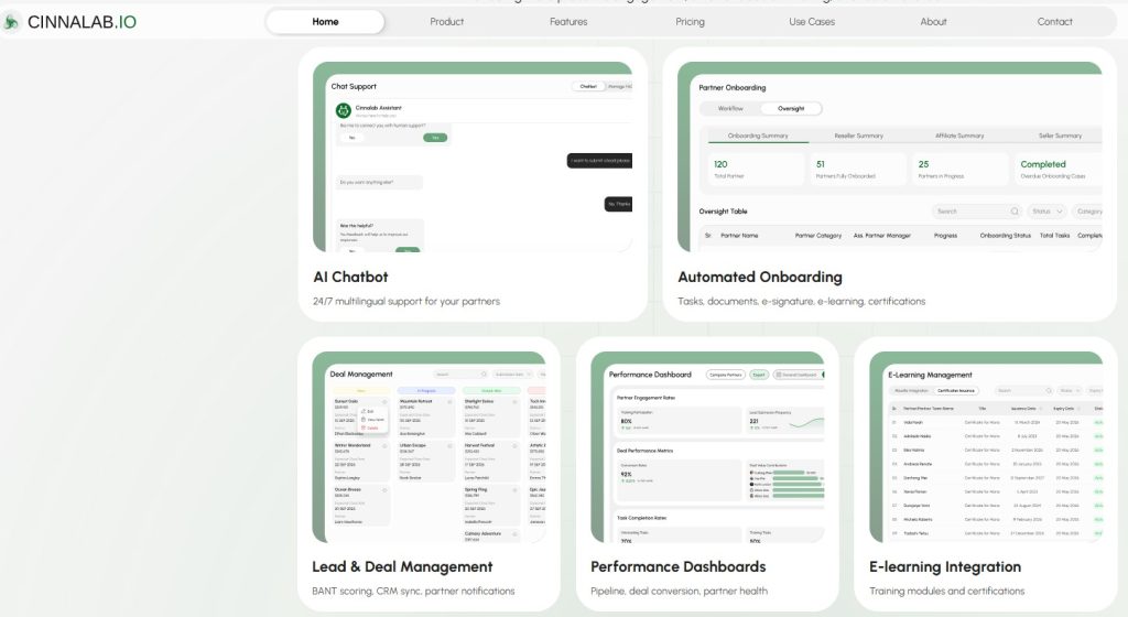 CinnaLab platform features overview